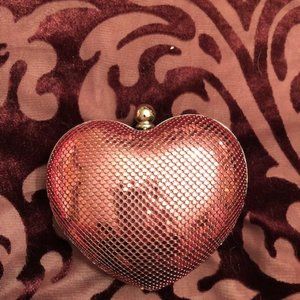 Special Occasion Whiting & Davis Heart Minaudiere Clutch